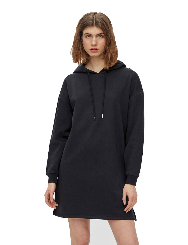 PIECES ROBE SWEAT CAPUCHE CHILLI NOIR