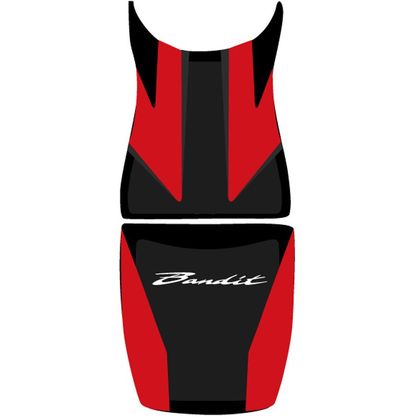 Housse de selle Bagster Rouge/Noir Lettres Blanches