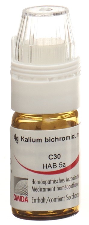 Omida Kalium bichromicum 30 C<br>4 g, Globuli, mit Dosierhilfe