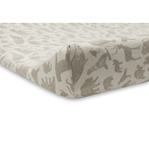 Housse Matelas à Langer Jersey 50x70cm Animals Nougat - JOLLEIN