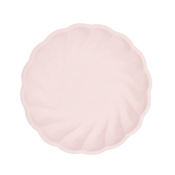 Lichtroze Borden Rond Swirl Pastel 22,9cm 6st