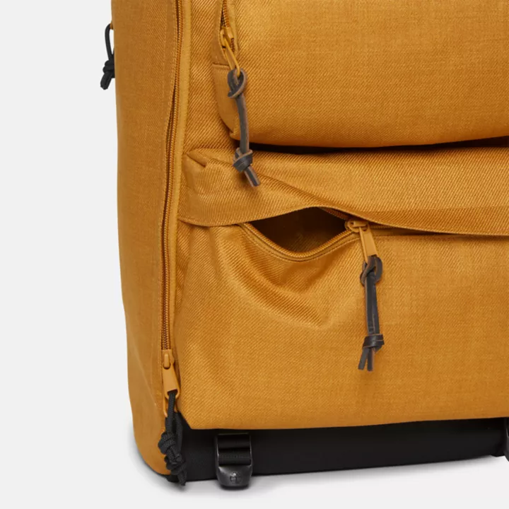 Mochila utilitária unissex na cor amarela