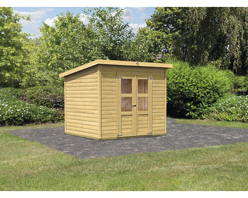 Karibu Merseburg 5 tuinhuis, 265 x 236 cm, naturel