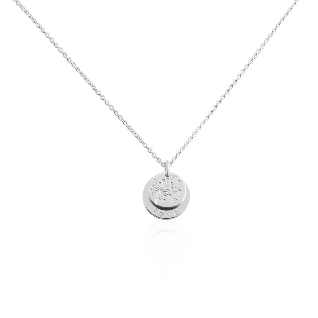 Collier Argent Bapper Oxydes De Zirconium
