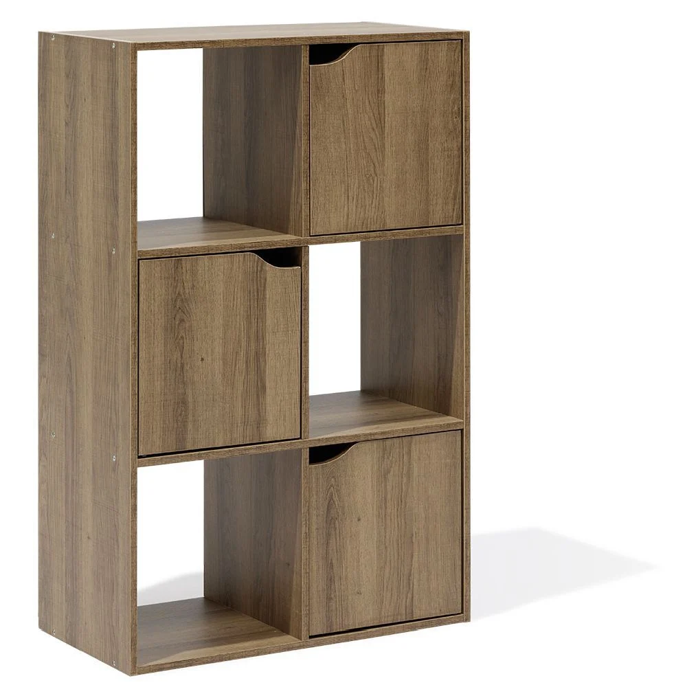 Meuble de rangement Adam 6 cases Marron 60x29,8xH90 cm