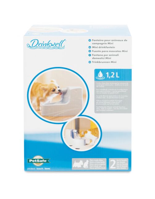 Petsafe Mini Pet Fountain - Kattendrinkbak - 1.2 l Wit Grijs