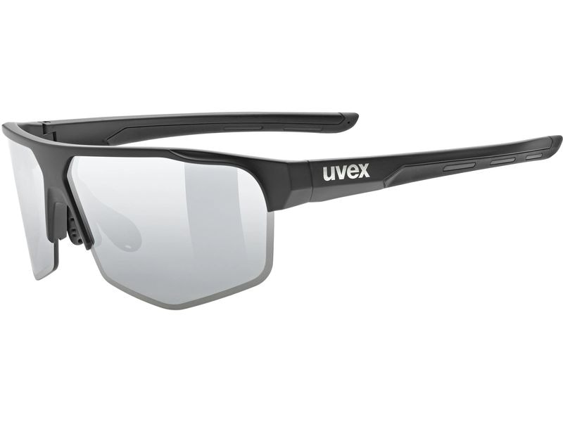 uvex Sportbrille Axos Set, S3 / S0 Black matt/Mirror silver Sportbrille