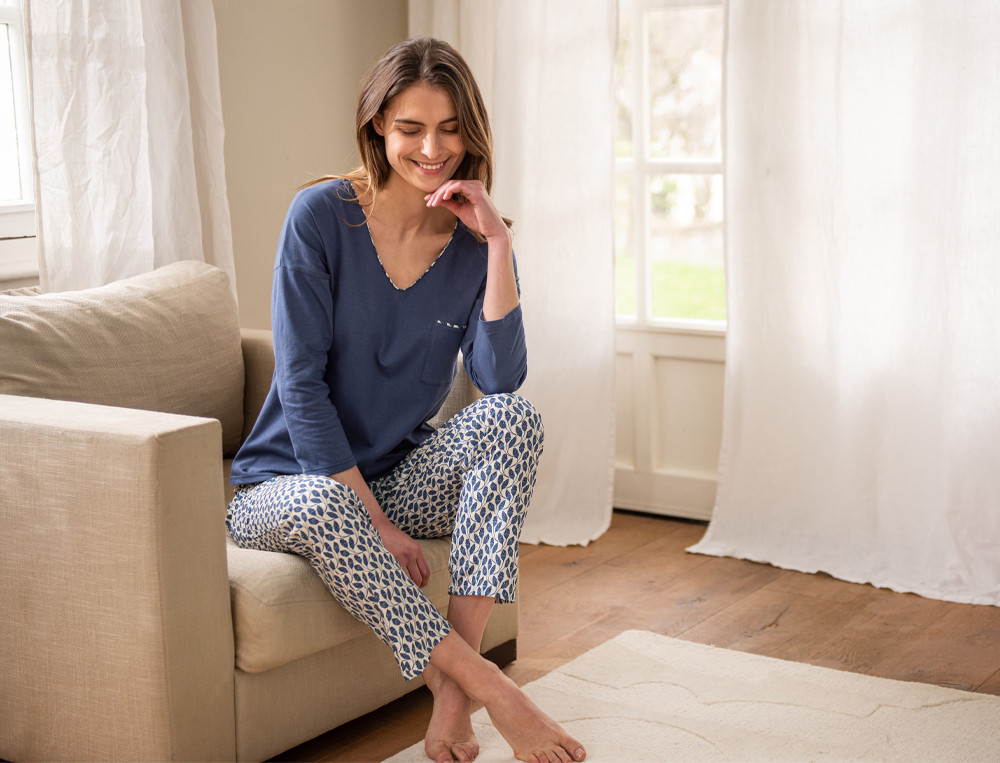Pyjama femme-Poésie marine