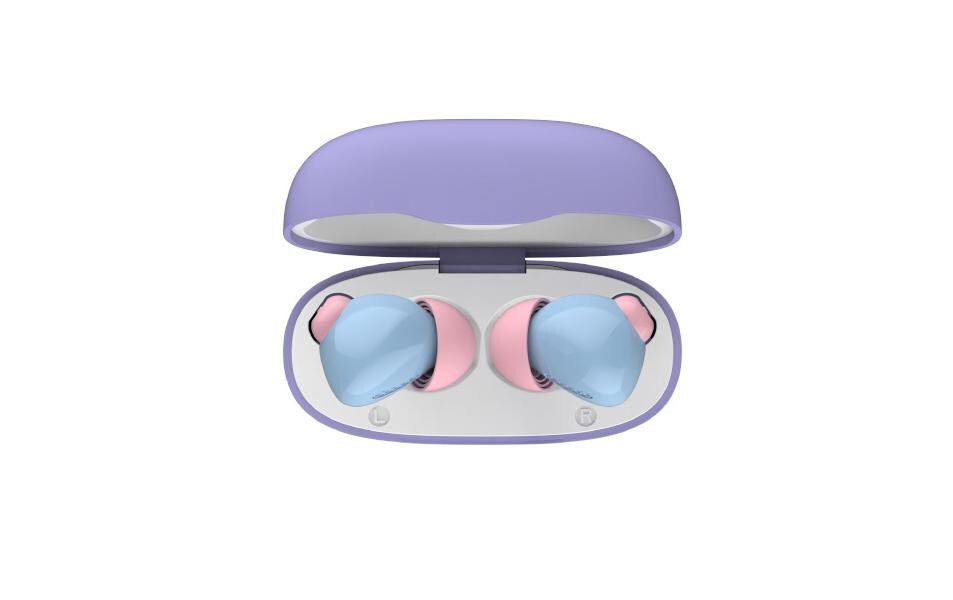 Kinderkopfhörer CareBuds Hellblau/Rosa/ViolettKindersichere Ohrhörer