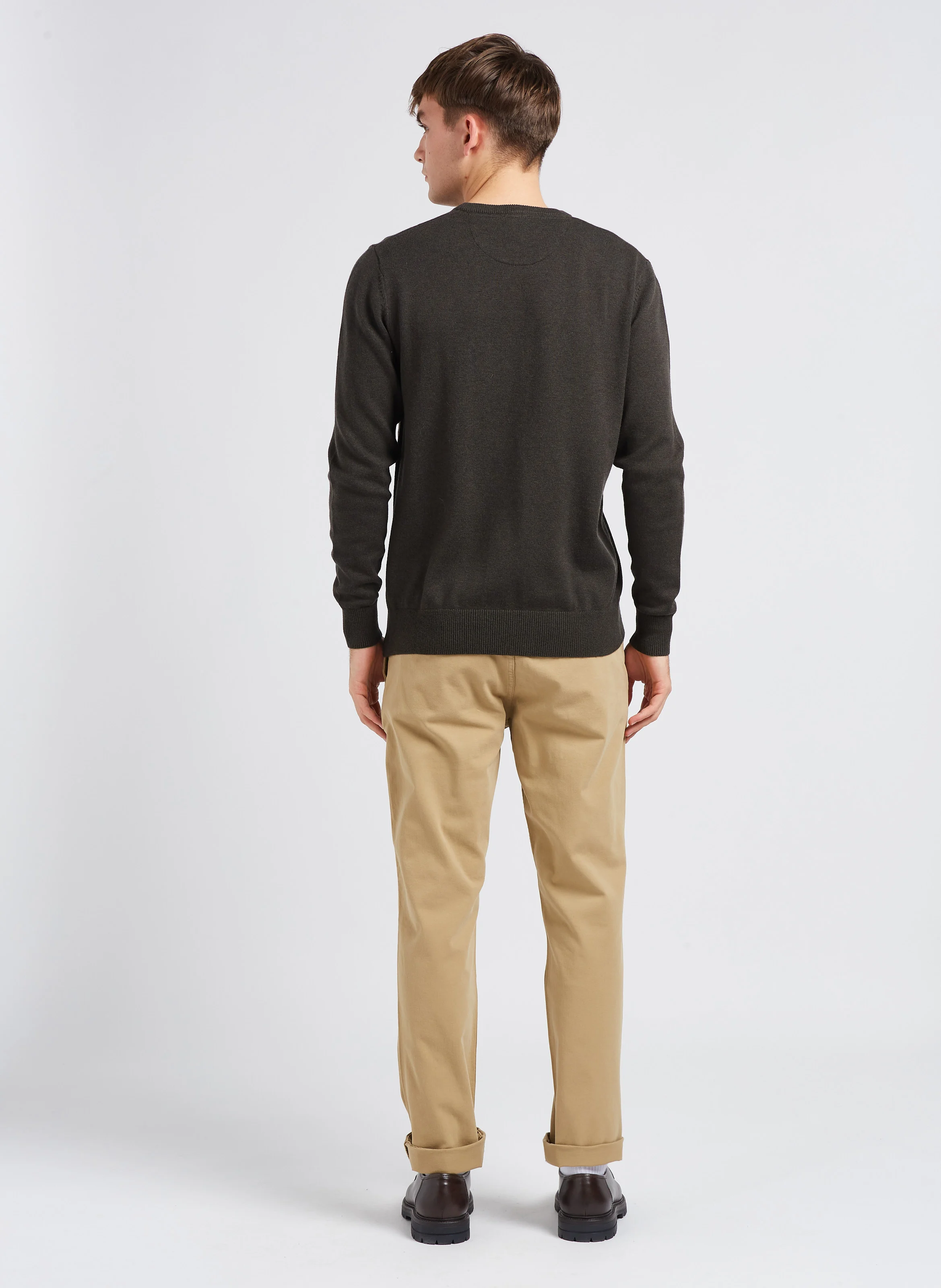 Pantalon slim en coton mélangé | Doré