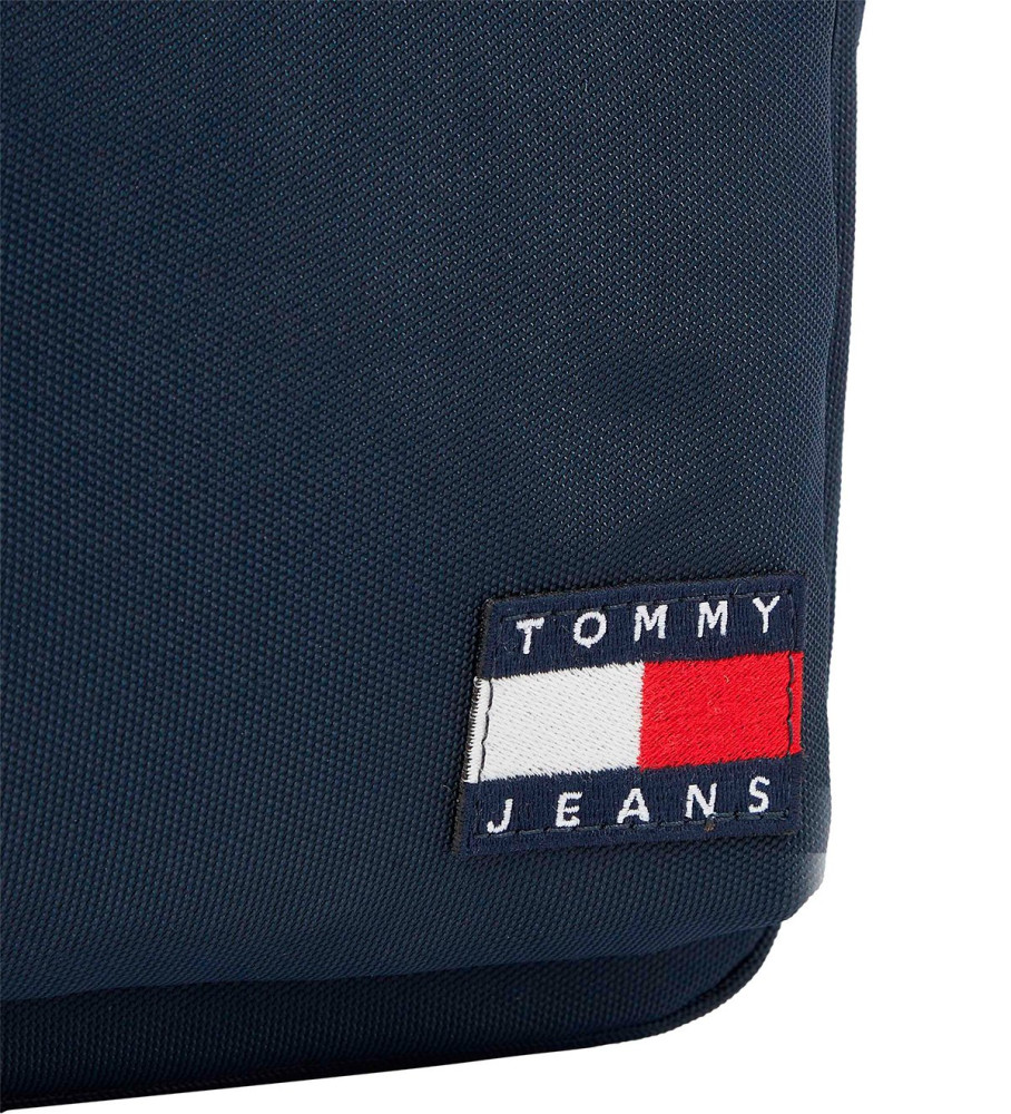 Bolsa Tommy Jeans Essential Reporter com logotipo azul-marinho
