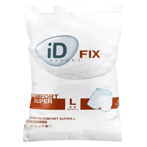 iD Expert Fix Comfort Support Slip Tamanho Super G 5 unidades