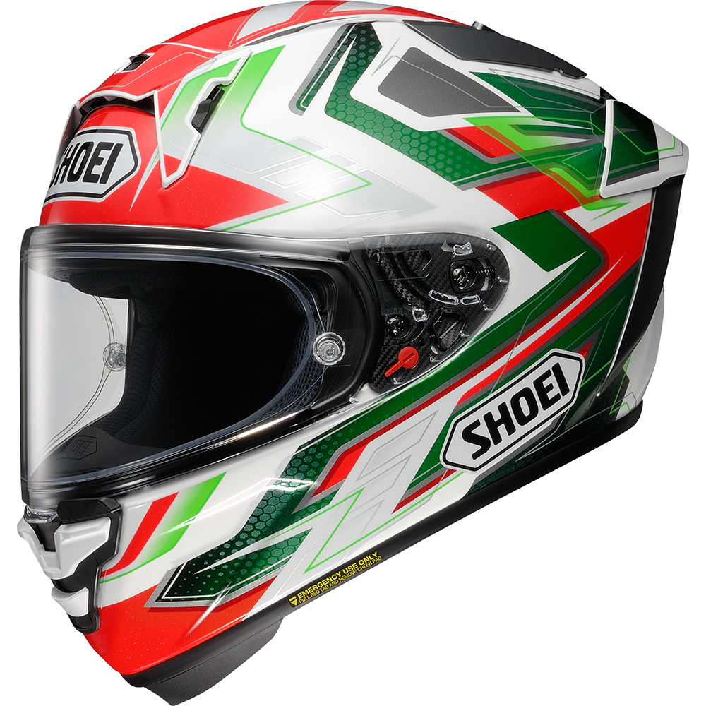 Shoei - Casque X-SPR Pro Escalate TC-4 / Rouge / Vert / Blanc