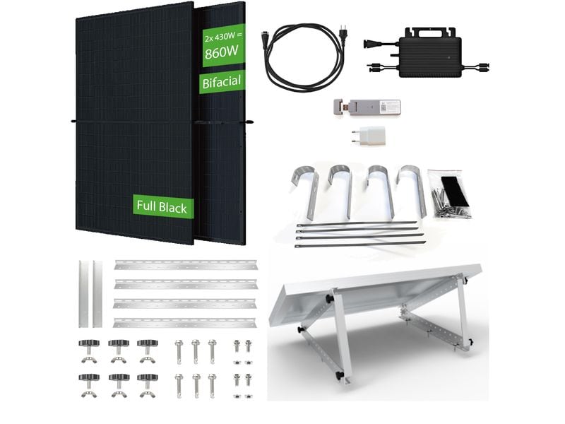Technaxx Solaranlage TX-314 600 W Solar-Balkonkraftwerk