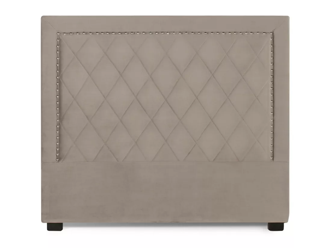 Tête de lit Nolwen Velours Taupe 140cm