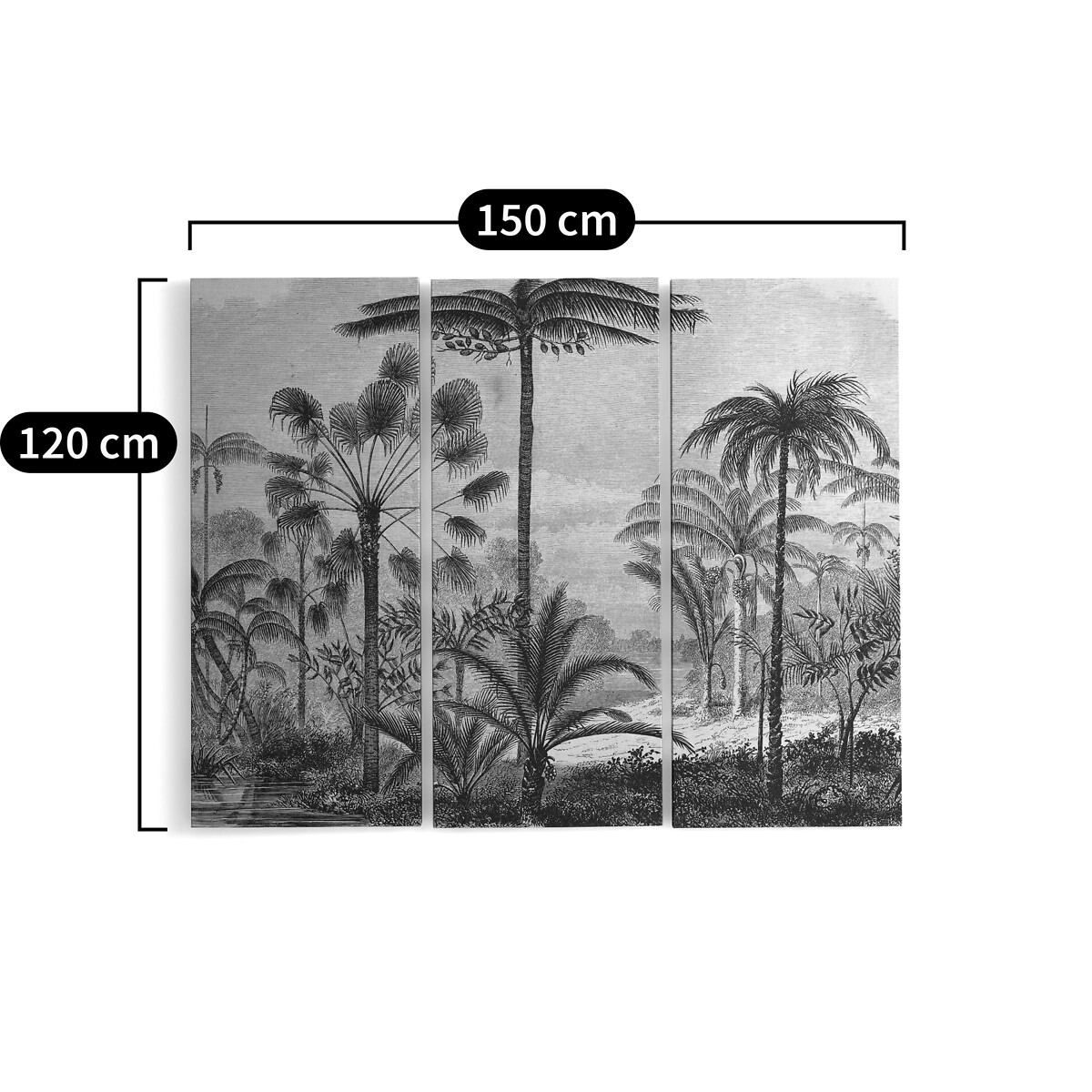 LA REDOUTE INTERIEURS<br>Conjunto de 3 molduras impressas, Wekoso
