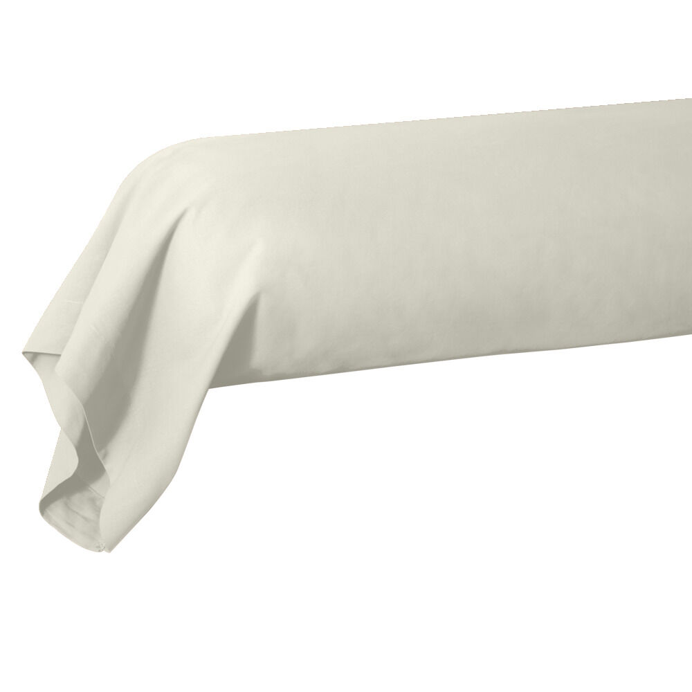 Taie de traversin 85x185cm polycoton beige