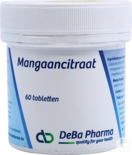 Deba Citrate De Manganèse 60 Comprimés