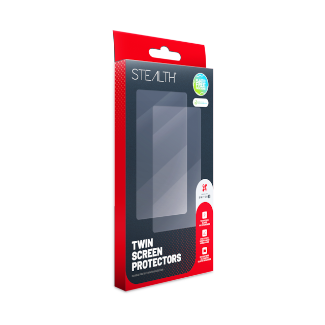 Stealth Displayschutzglas »Tempered Glass / Schutzglas (2 Stück) + Reinigungstuch für Switch 2« für Nintendo Switch 2