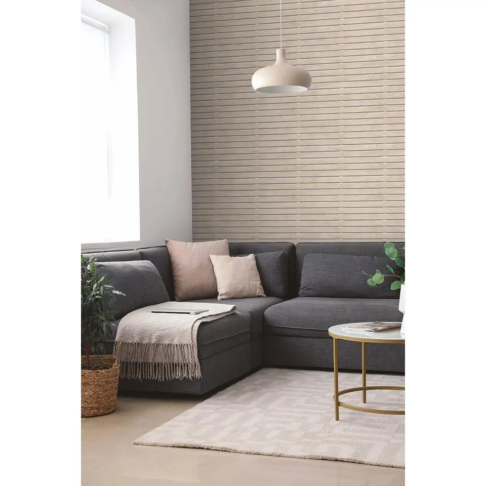 Dutch Wallcoverings Vliesbehang Artifice planken - beige - 10,05m x 53cm