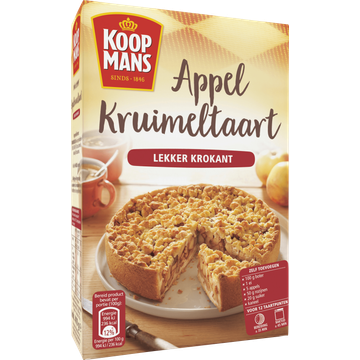 Koopmans Appelkruimeltaart Bakmix 410g
