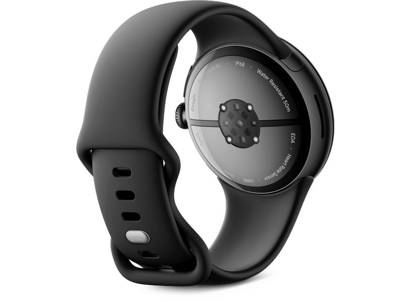 Google Pixel Watch 3 WLAN 45 mm Schwarz Schlanke Smartwatch mit erweitertem Gesundheits- und Schlaftracking