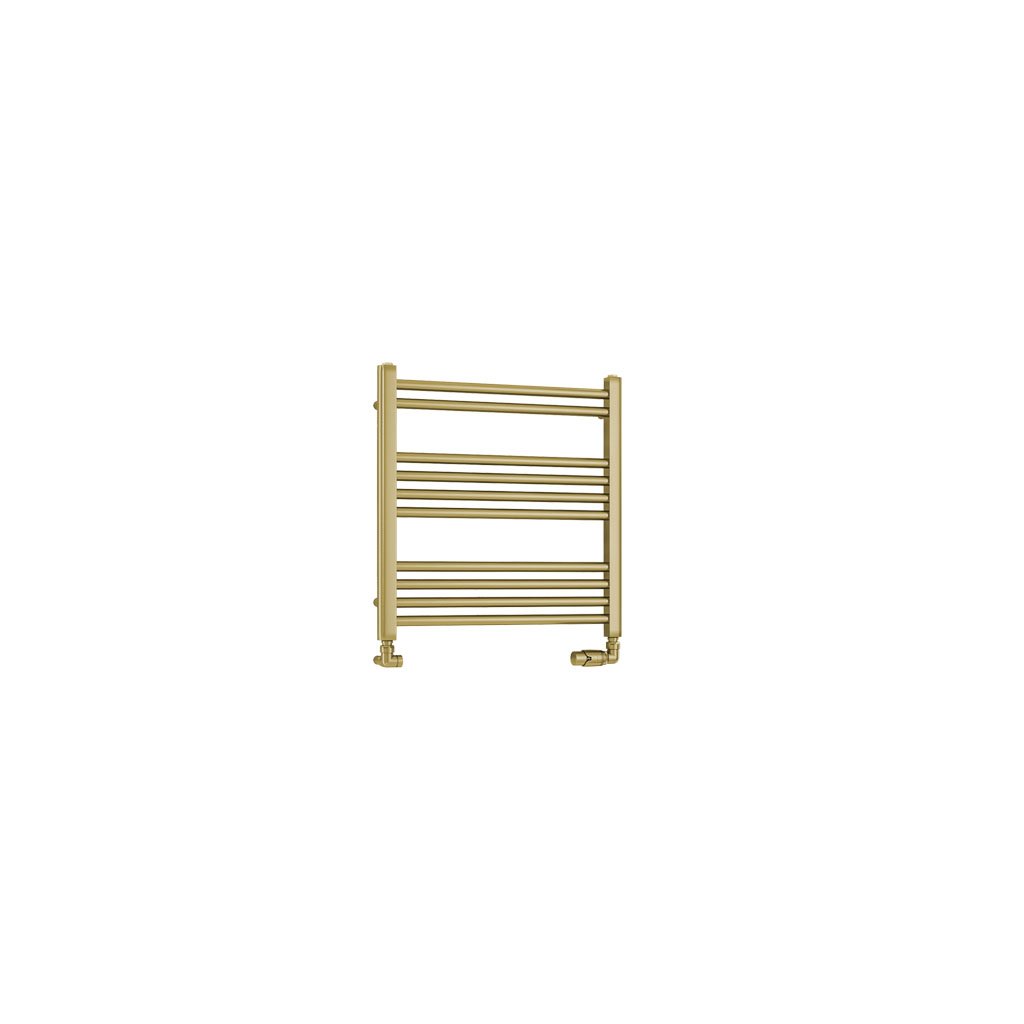 Eastbrook Wendover handdoekradiator 60x60cm 260W messing geborsteld