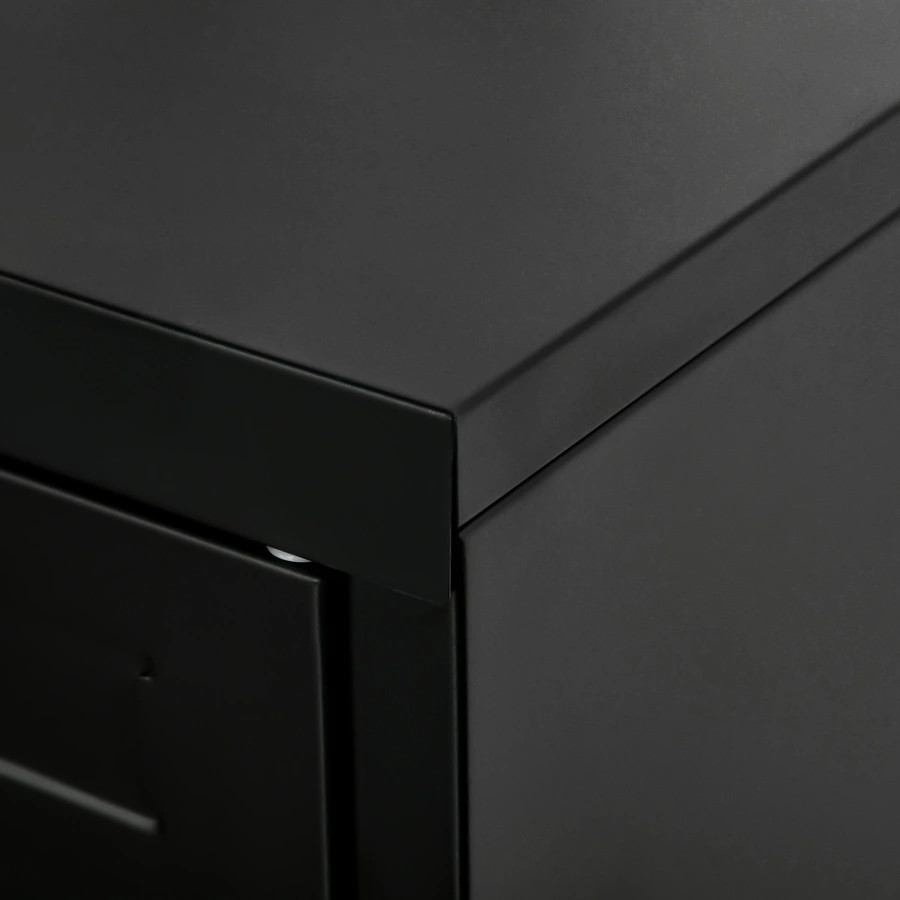 HOMCOM Schrank mit industriellem Design schwarz