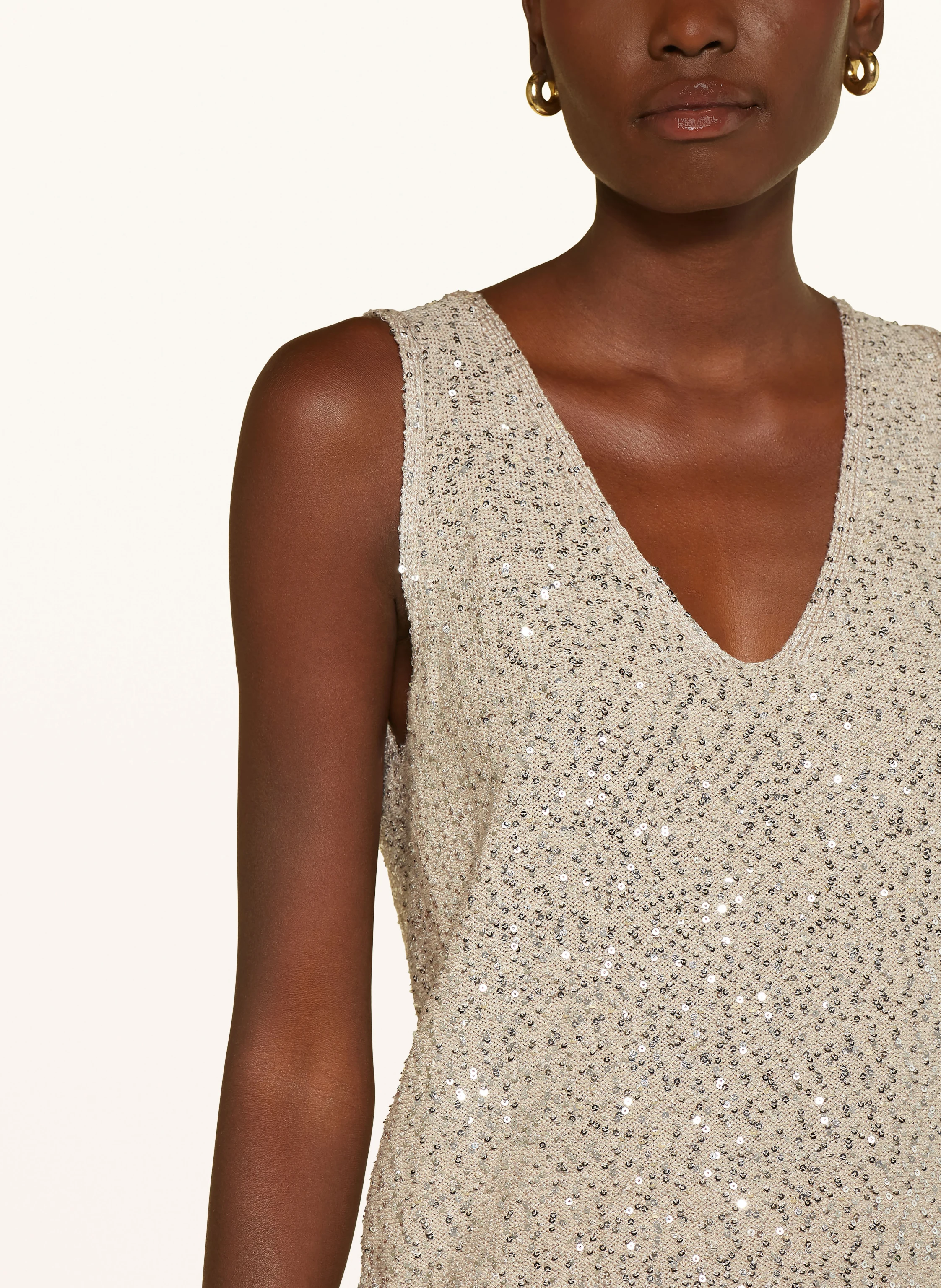 WEEKEND Max Mara Stricktop COLOMBA mit Pailletten