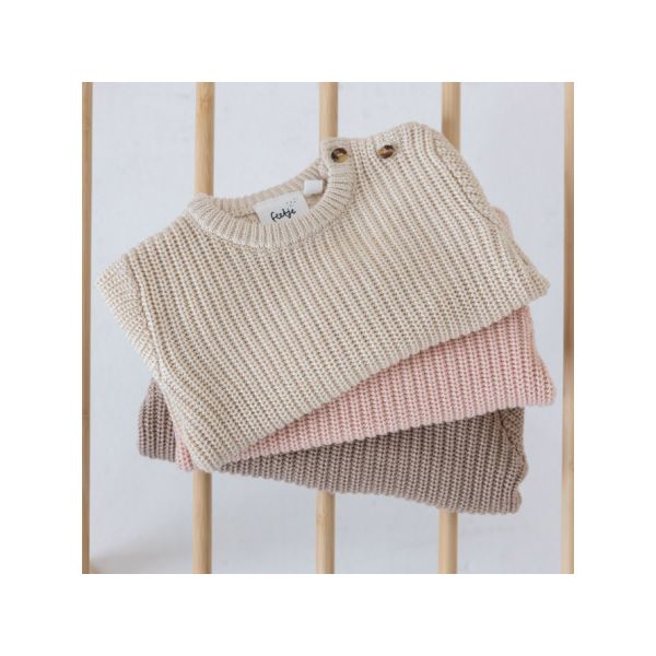 Feetje Sweater Gebreid The Magic is in You Taupe
