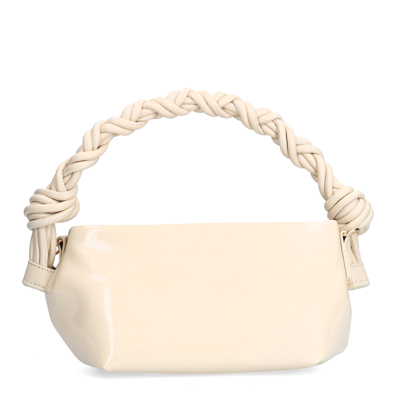Off white lak handtas