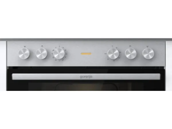 Gorenje Essential BC6715E02XK - Ovn - til indbygning - niche - bredde: 56 cm - dybde: 55 cm - højde: 59 cm - med selv-rengøring - Klasse A - rustfrit stål
