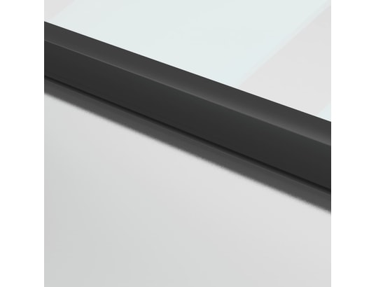 VIDAXL - Porte verre Porte intérieure mince noir 76x201,5 cm verre trempé alumini...