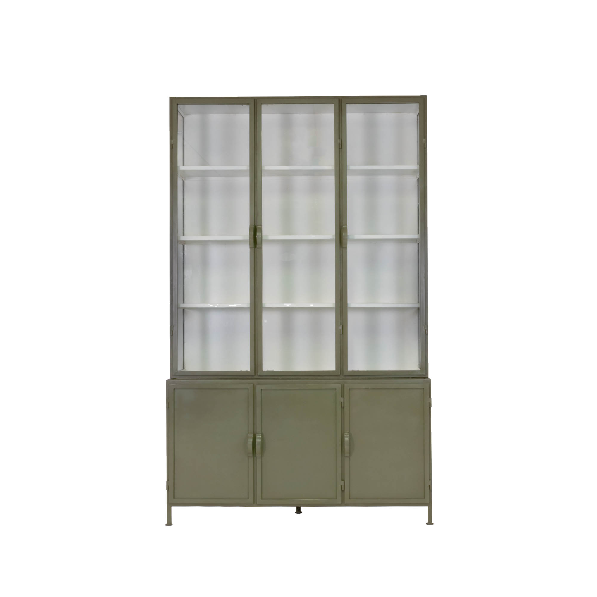 6-deurs kast Detroit Olive Green