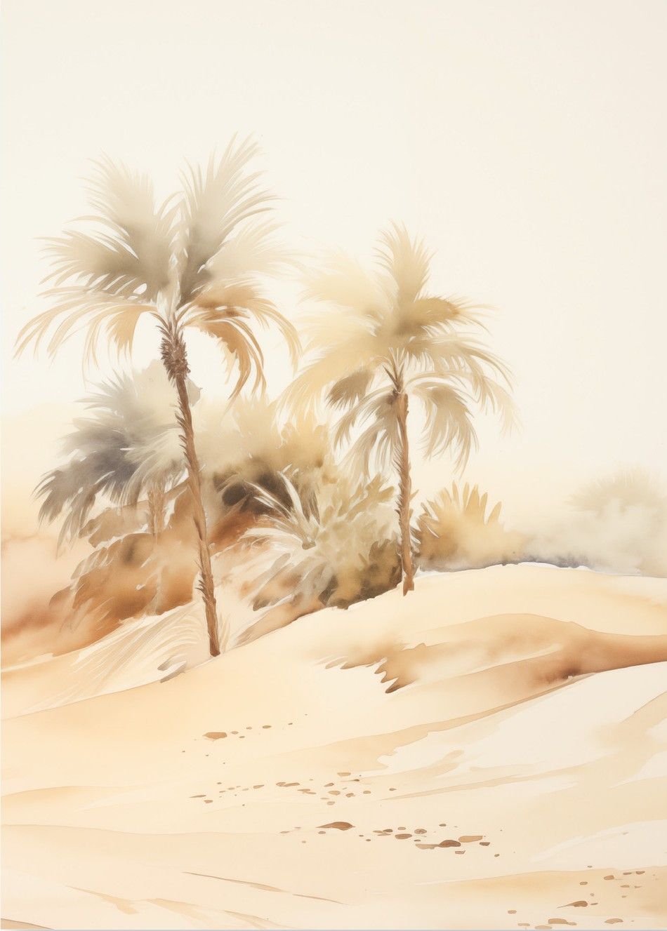 Glasschilderij Palm Dust