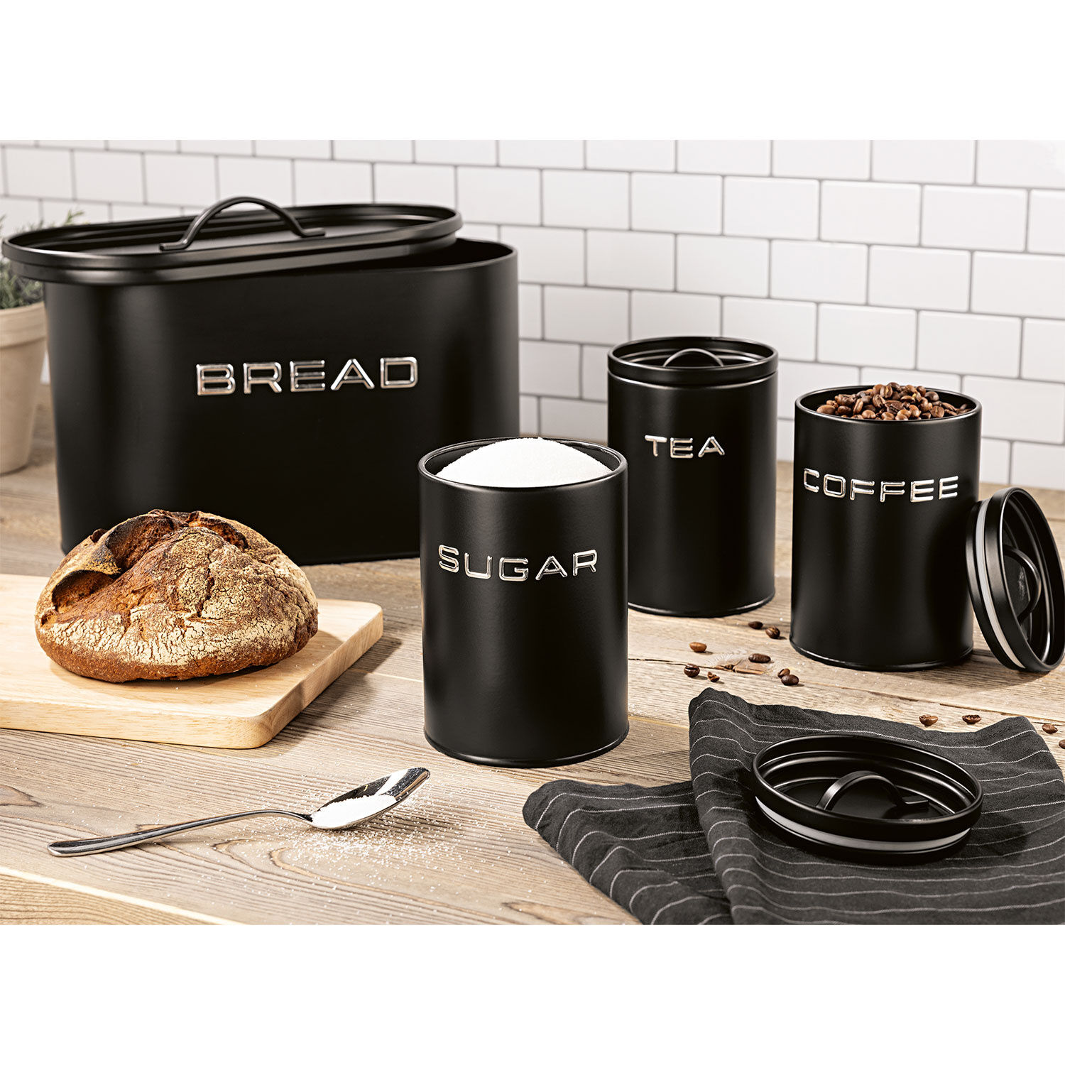 Gourmetmaxx Brotkasten inkl. Vorratsdosen