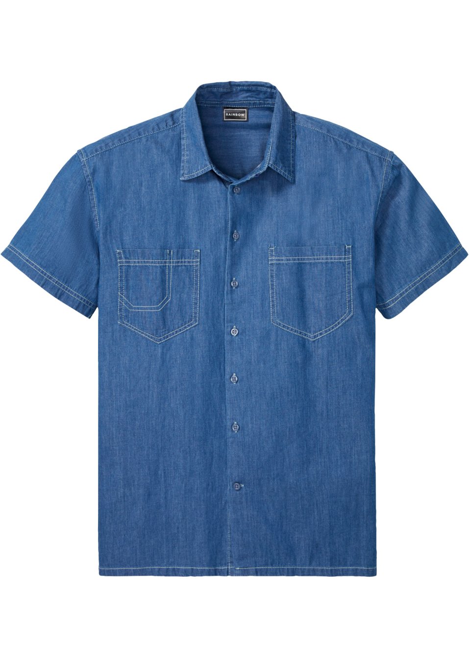 Chemise en jean à manches courtes, Loose Fit