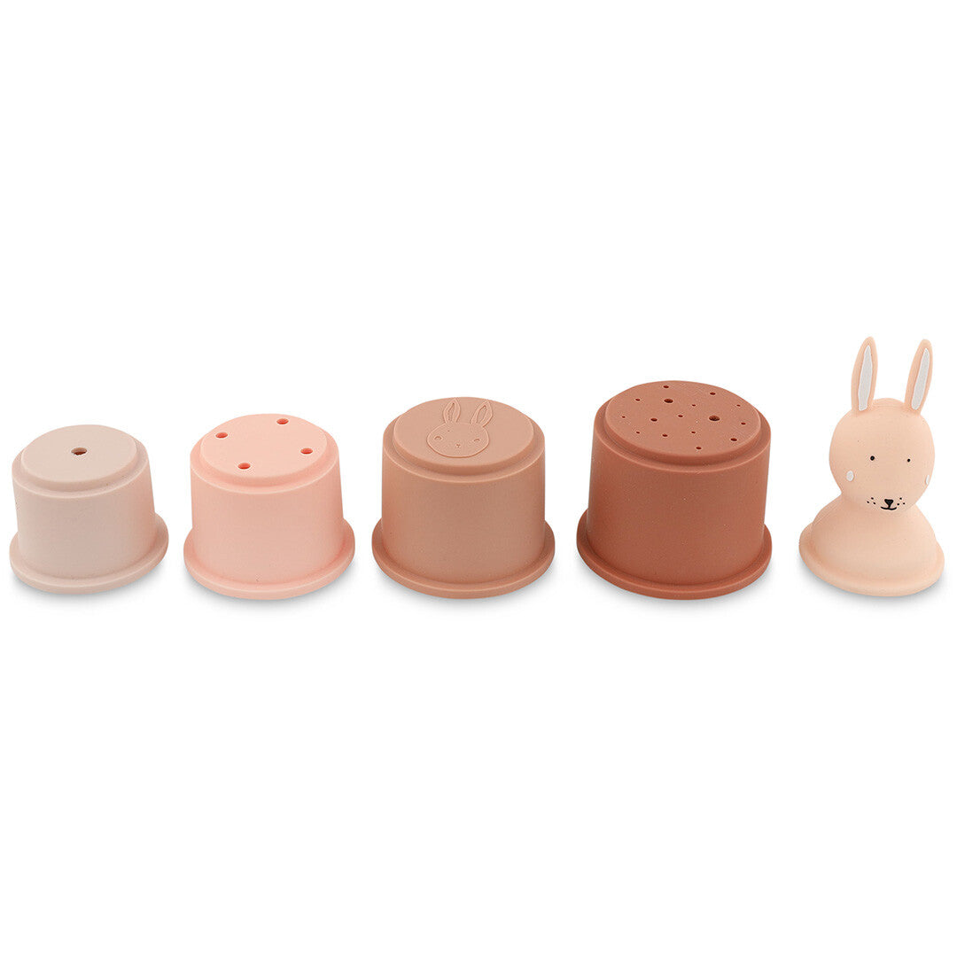 Trixie stapelbekers mrs. rabbit - 5st