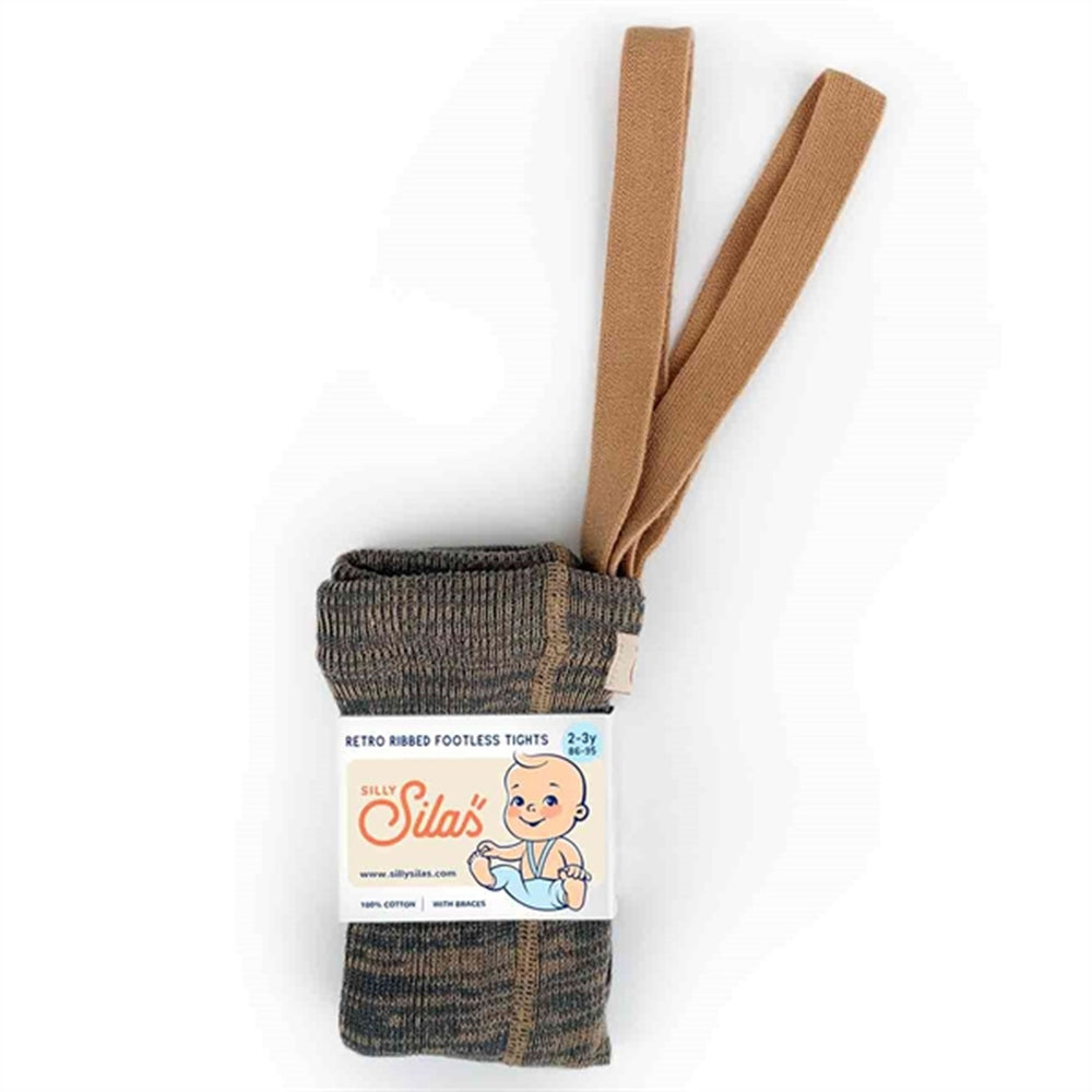 Footless Tights Charcoaly Brown - Silly Silas