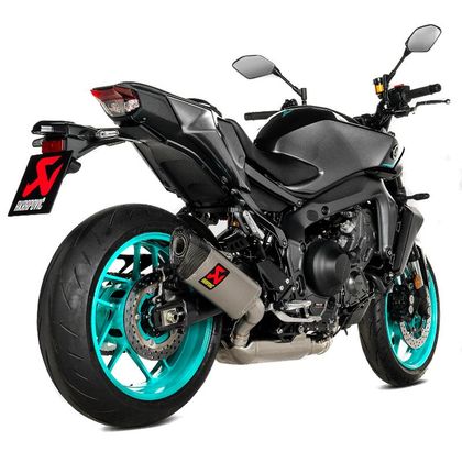 Ligne Complète Akrapovic Racing titane Embout carbone - Gris