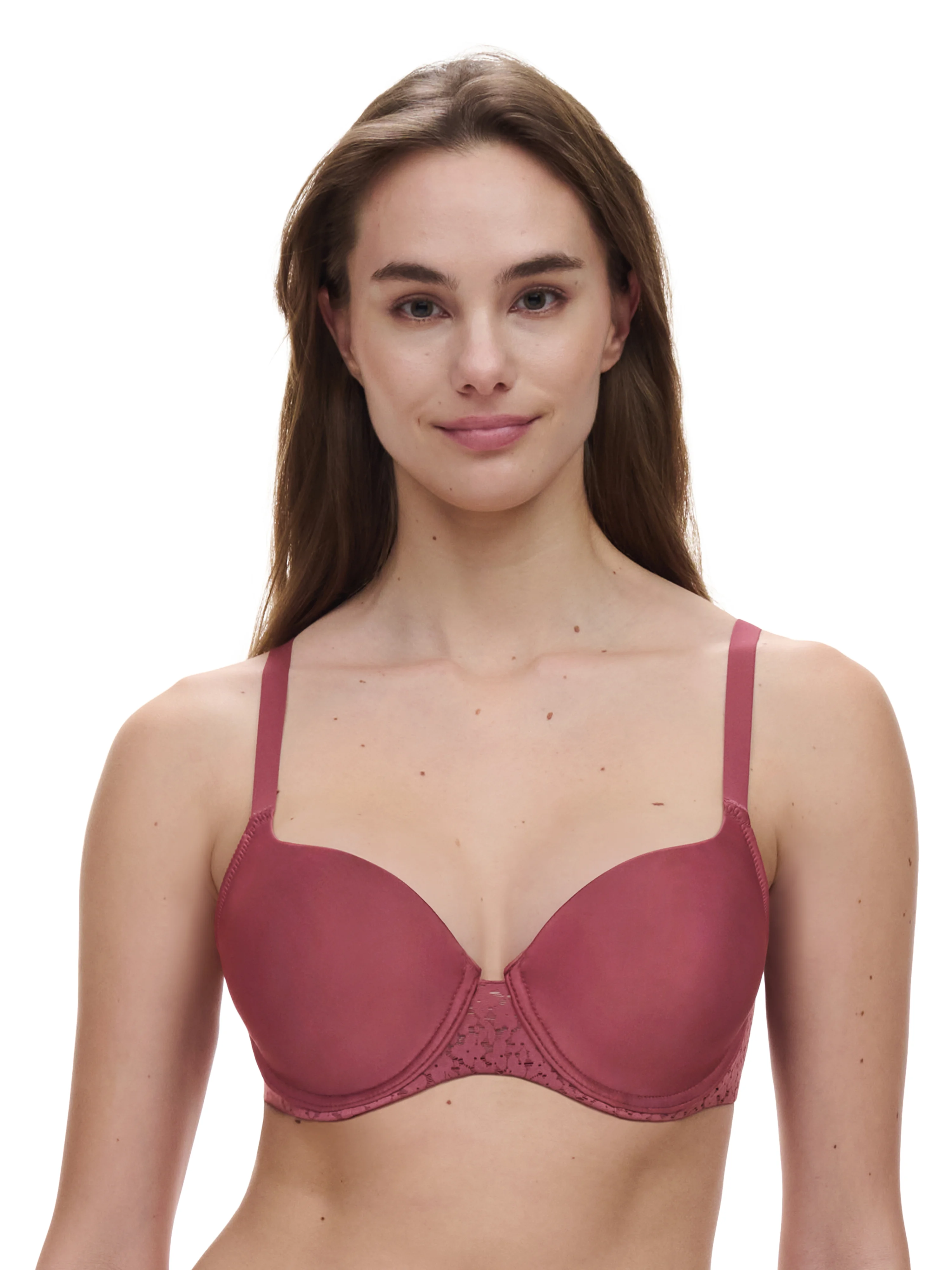NORAH - Soutien-gorge coques emboîtant en dentelle | Rose