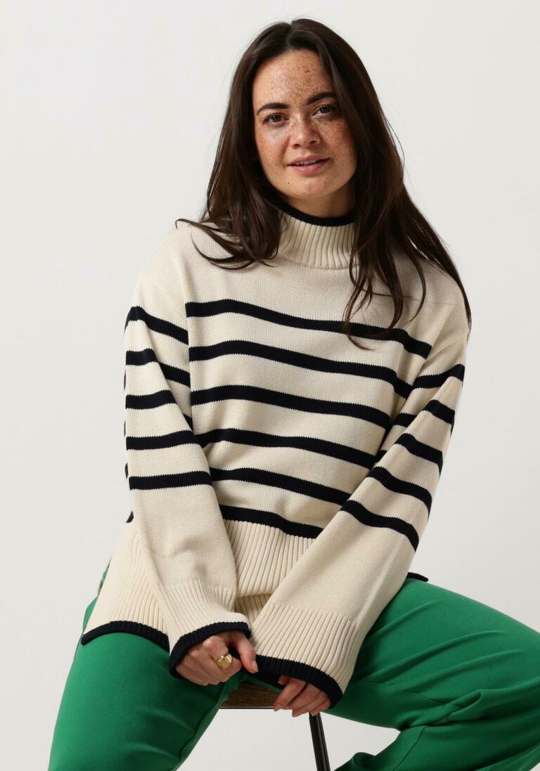 MINUS ecru minus trui leonie turtleneck knit pullover