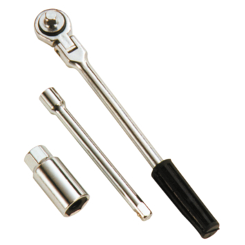 Carpoint bougiesleutel met ratel 21mm