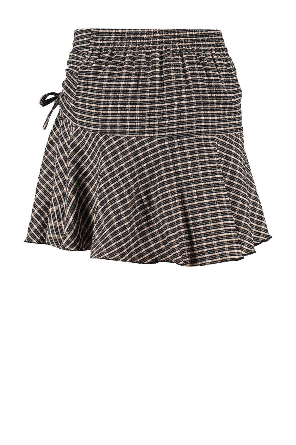 Frankie&Liberty geruite rok zwart