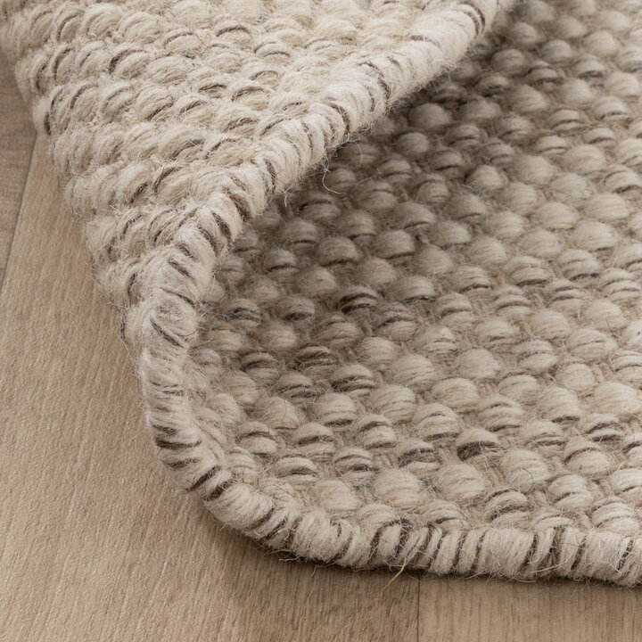 Organisch vloerkleed - Bliss Beige Gemeleerd