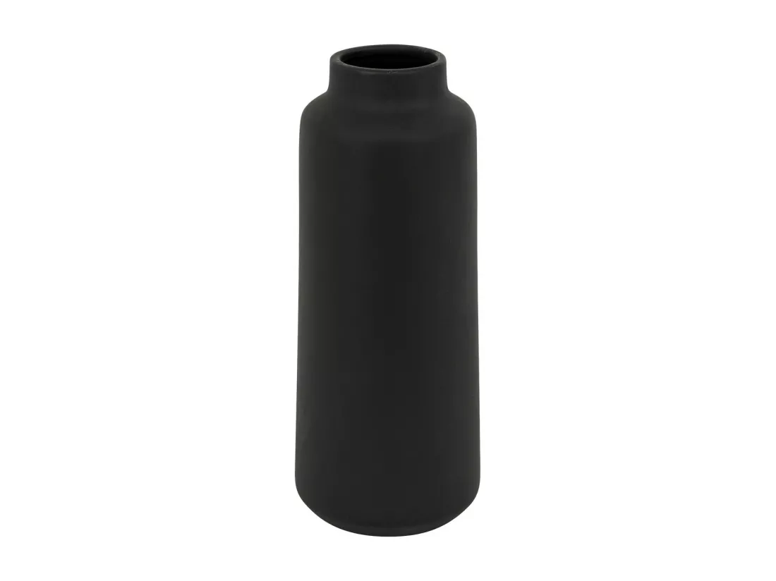 Vase haut en céramique mat Noir H 30 cm