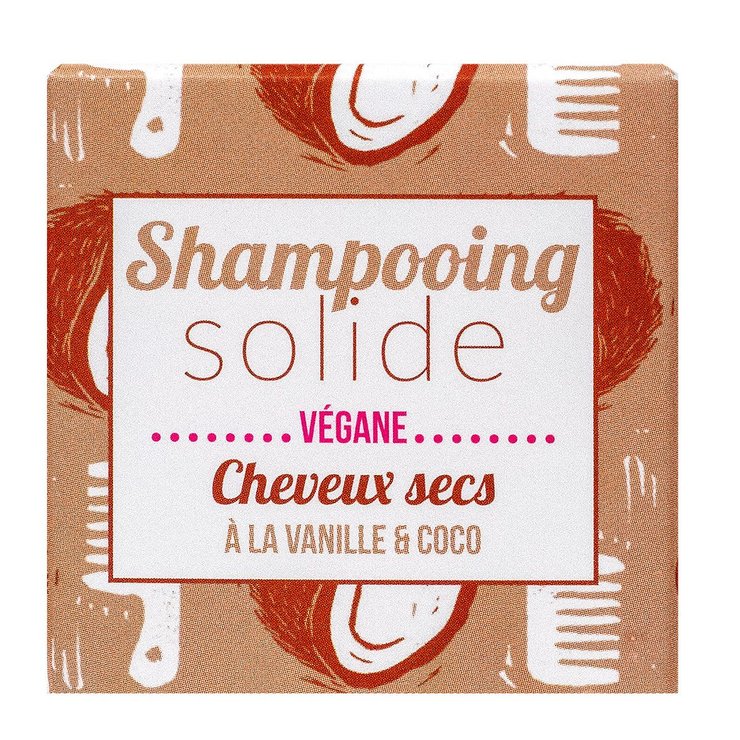 Shampooing solide cheveux secs à la vanille & coco 55g