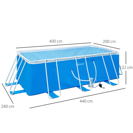 Piscina removível Outsunny 848-030v90bu
