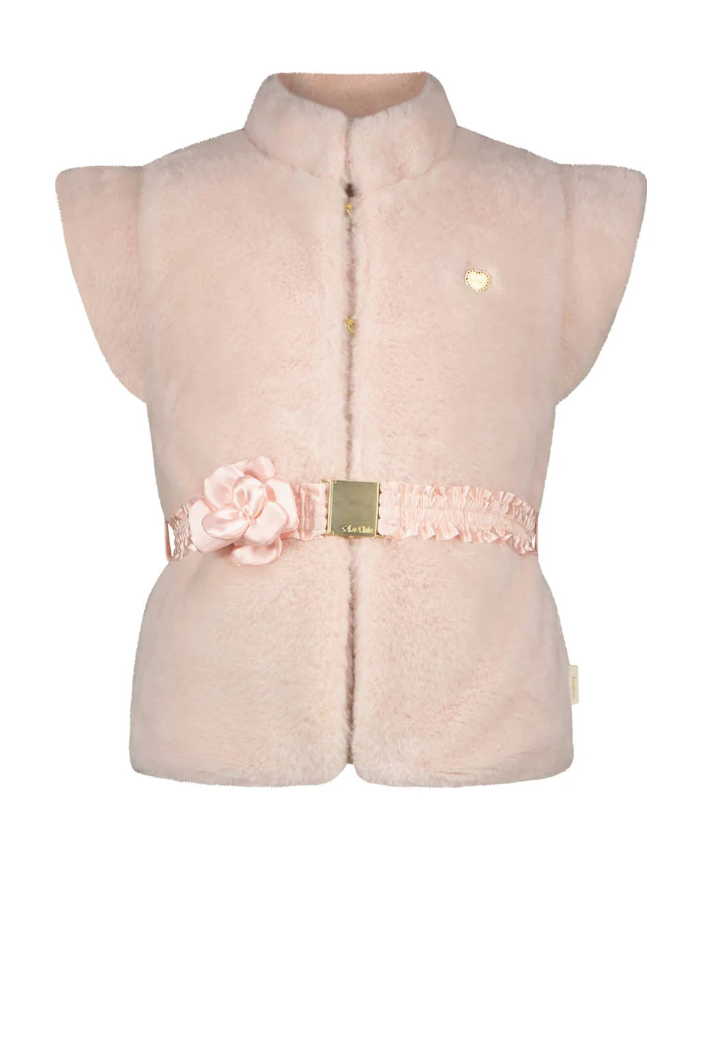 Le Chic imitatiebont gilet EMALO lichtroze