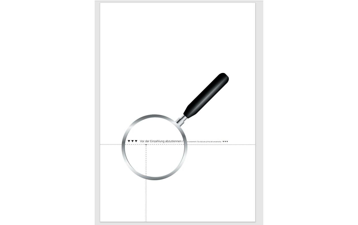 Einzahlungsschein QR Code 90 g/m², Abrisshilfe, 100 BlattEinzahlungsschein QR-Code Rechnung